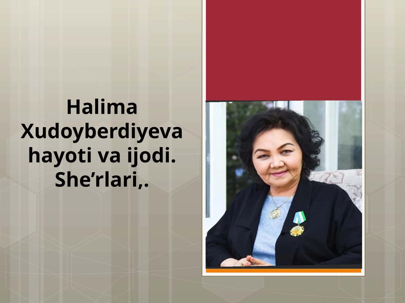 Halima Xudoyberdiyeva 1