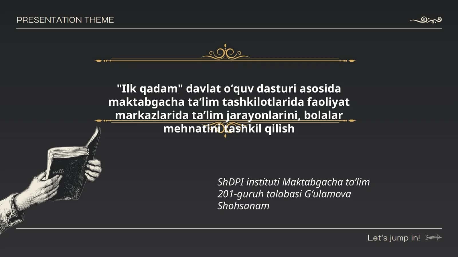 Ilk qadam davlat oʻquv dasturi 1