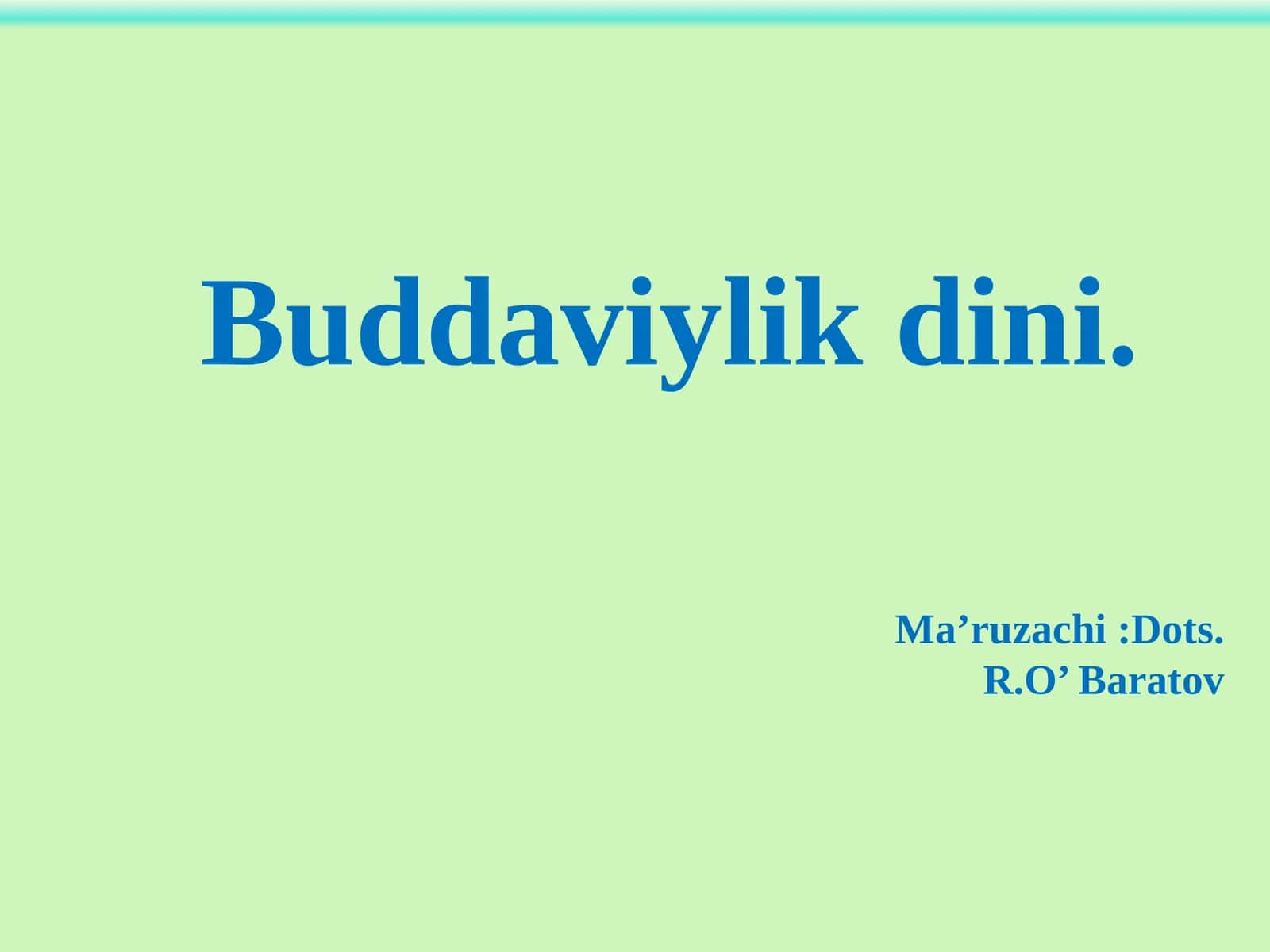 Buddaviylik dini 1
