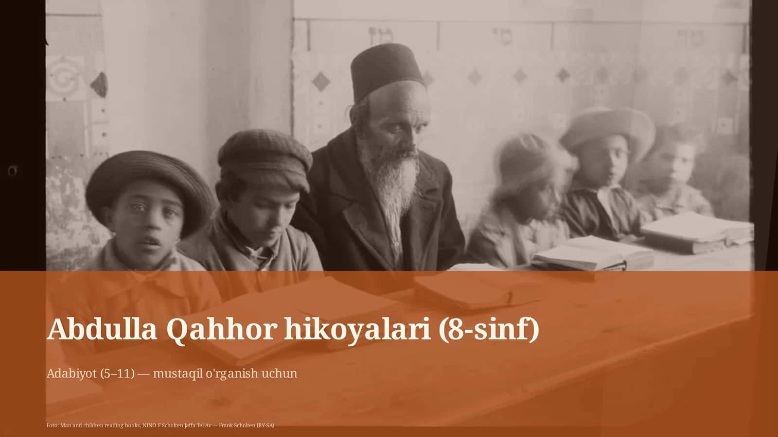 Abdulla Qahhor hikoyalari (8-sinf) 1