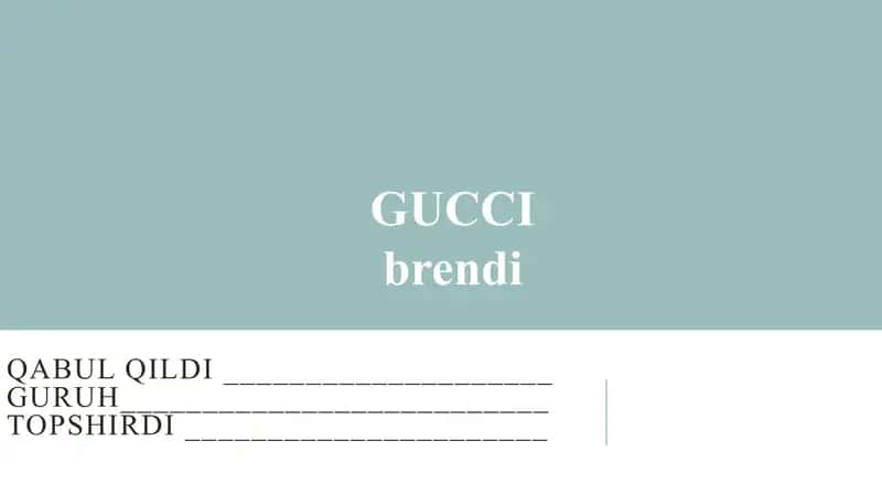 GUCCI brendi 1