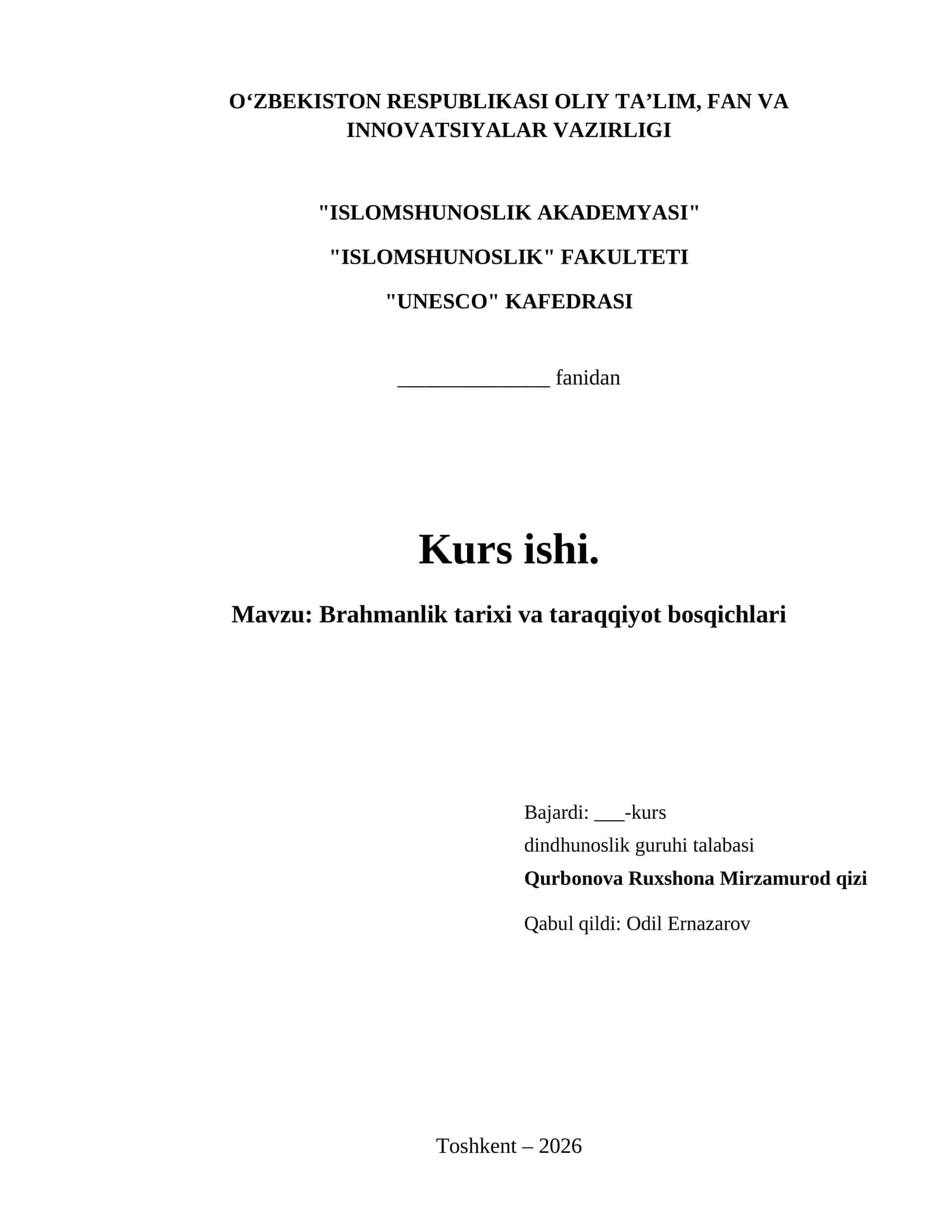 Brahmanlik tarixi va taraqqiyot bosqichlari 1
