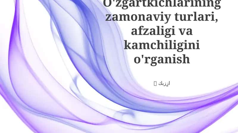 Zamonaviy transformatorlar 1