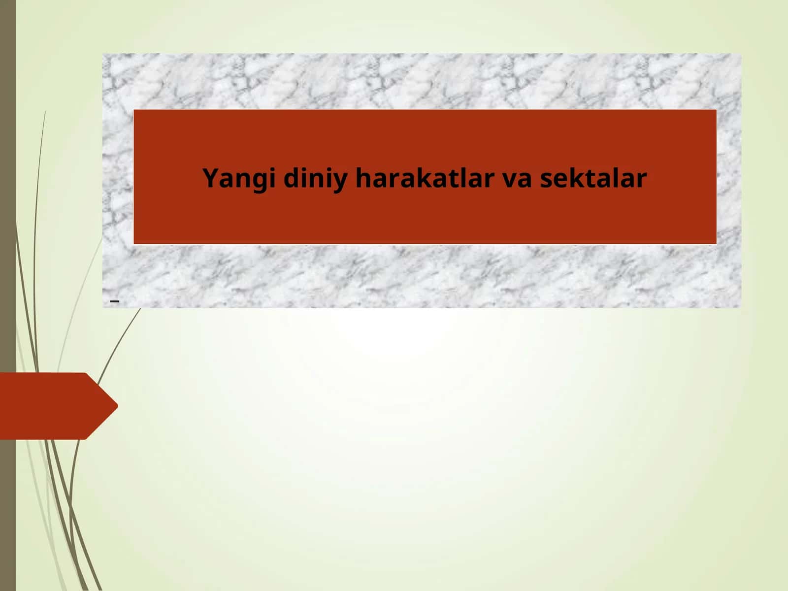 Yangi Diniy Harakatlar va Sektarlar 1