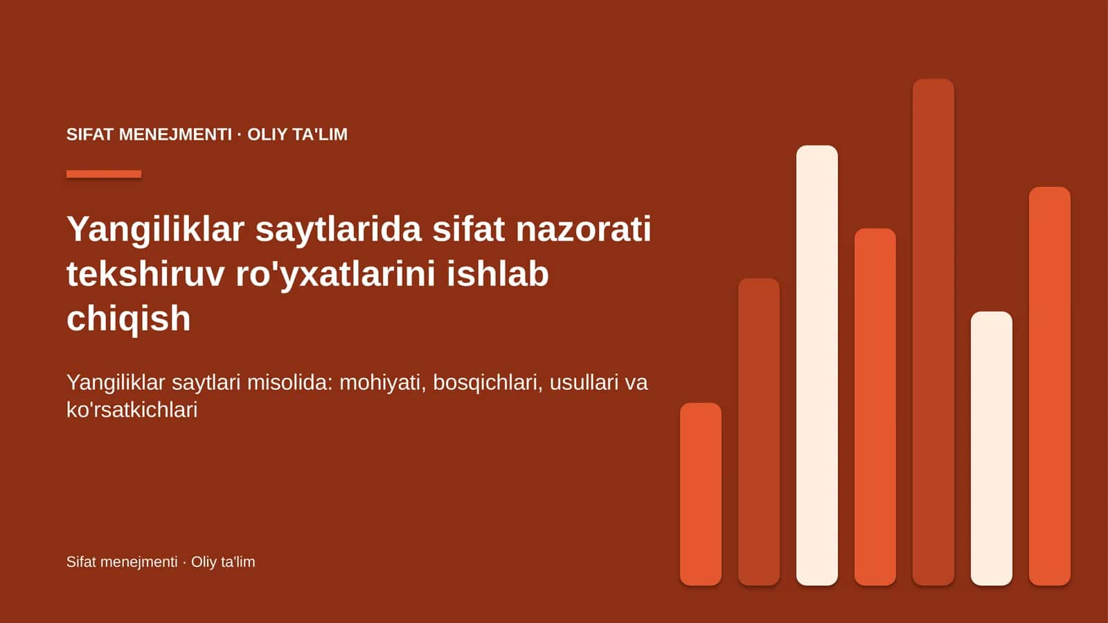yangiliklar saytlarida sifat nazorati tekshiruv ro'yxatlarini ishlab chiqish 5930 1