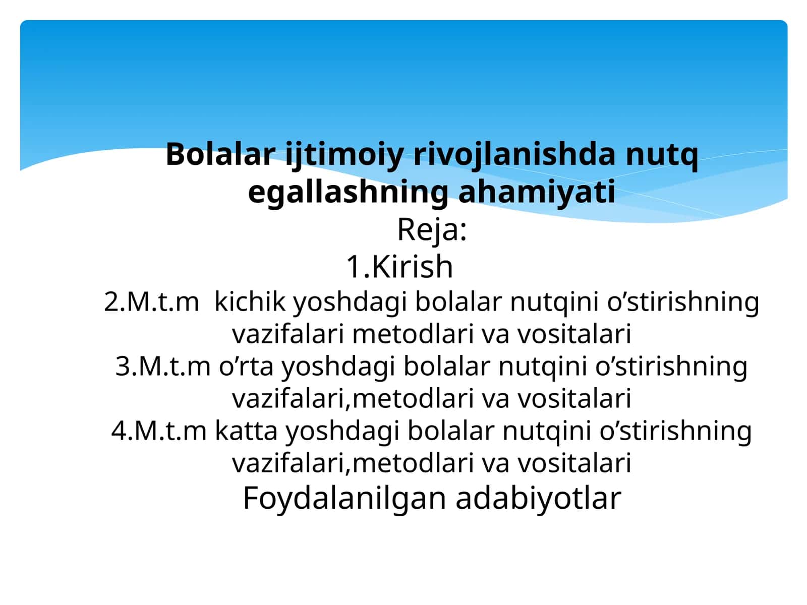 Kichik yoshdagi bolalar nutqini o‘stirishning metodik masalalari 1