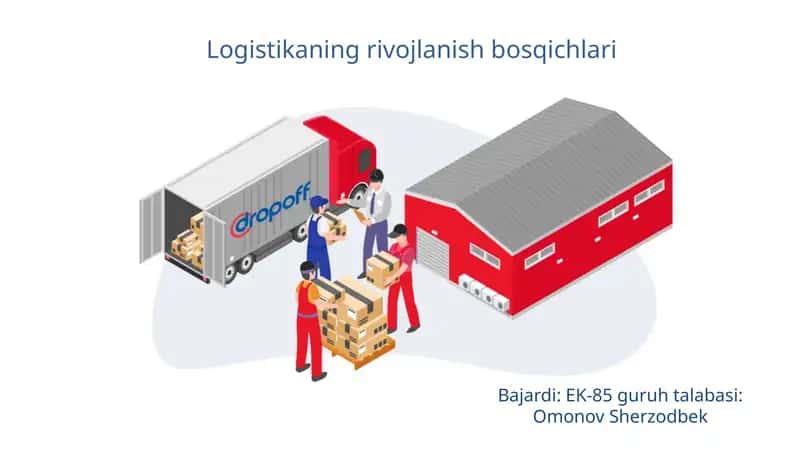 Logistikaning rivojlanish bosqichlari 1