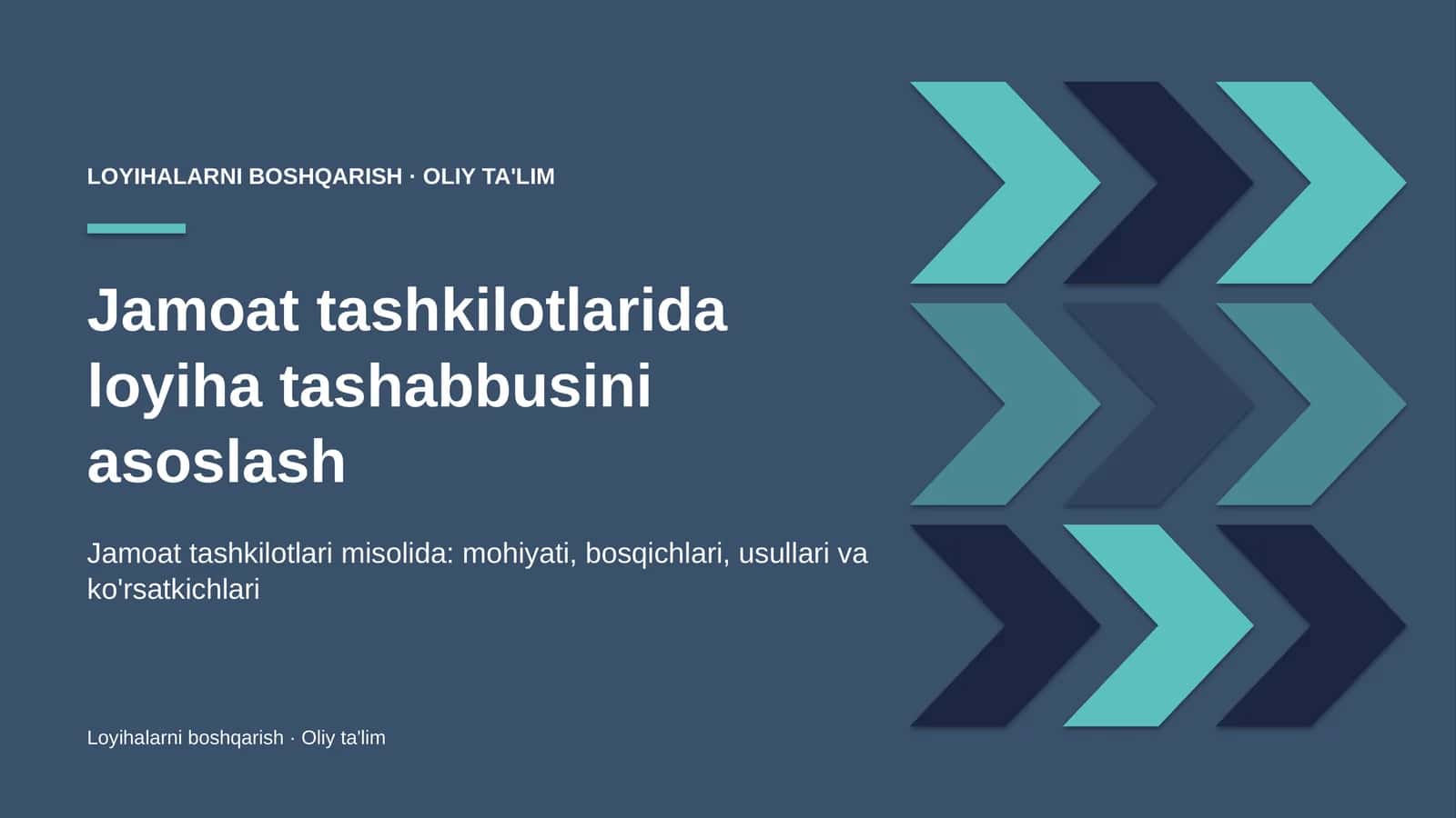 Jamoat tashkilotlarida loyiha tashabbusini asoslash 1