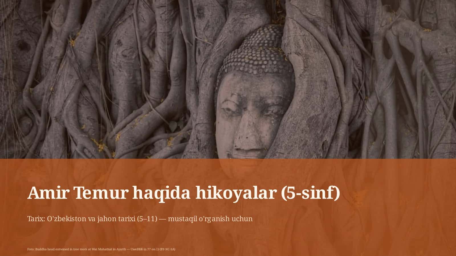 Amir Temur haqida hikoyalar (5-sinf) 1