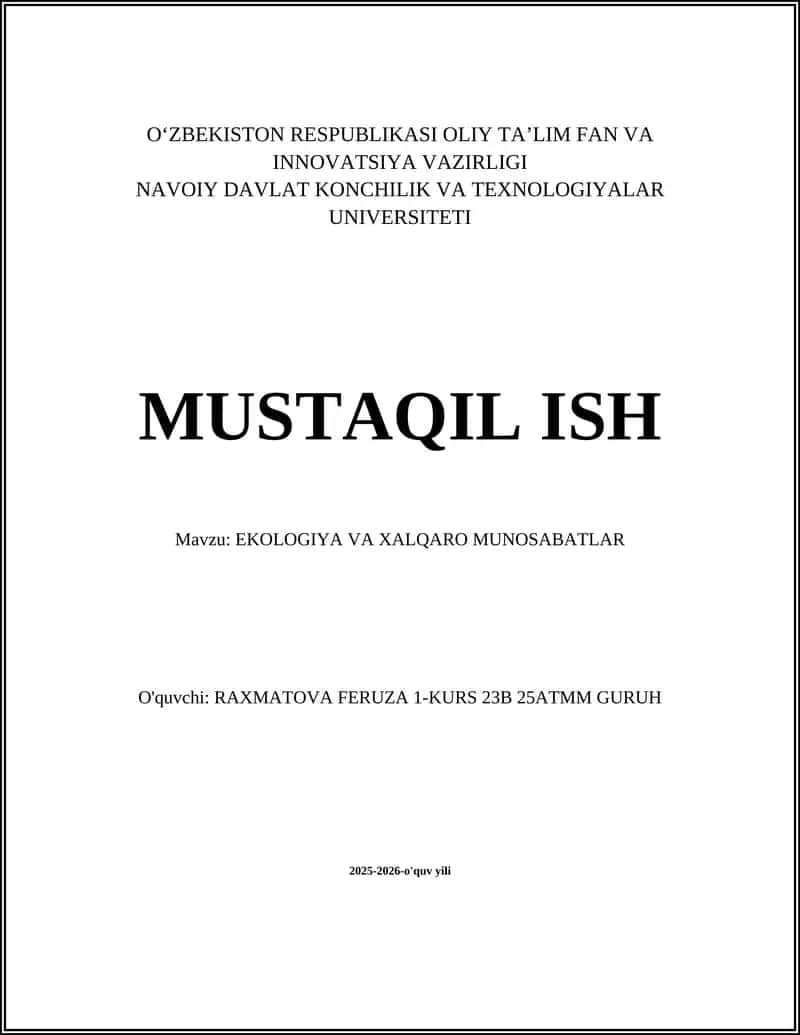 Global iqlim o'zgarishi va xalqaro diplomatiya 1