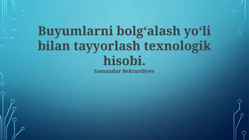 Materiallar Oqimi Simulyatsiyasi 1