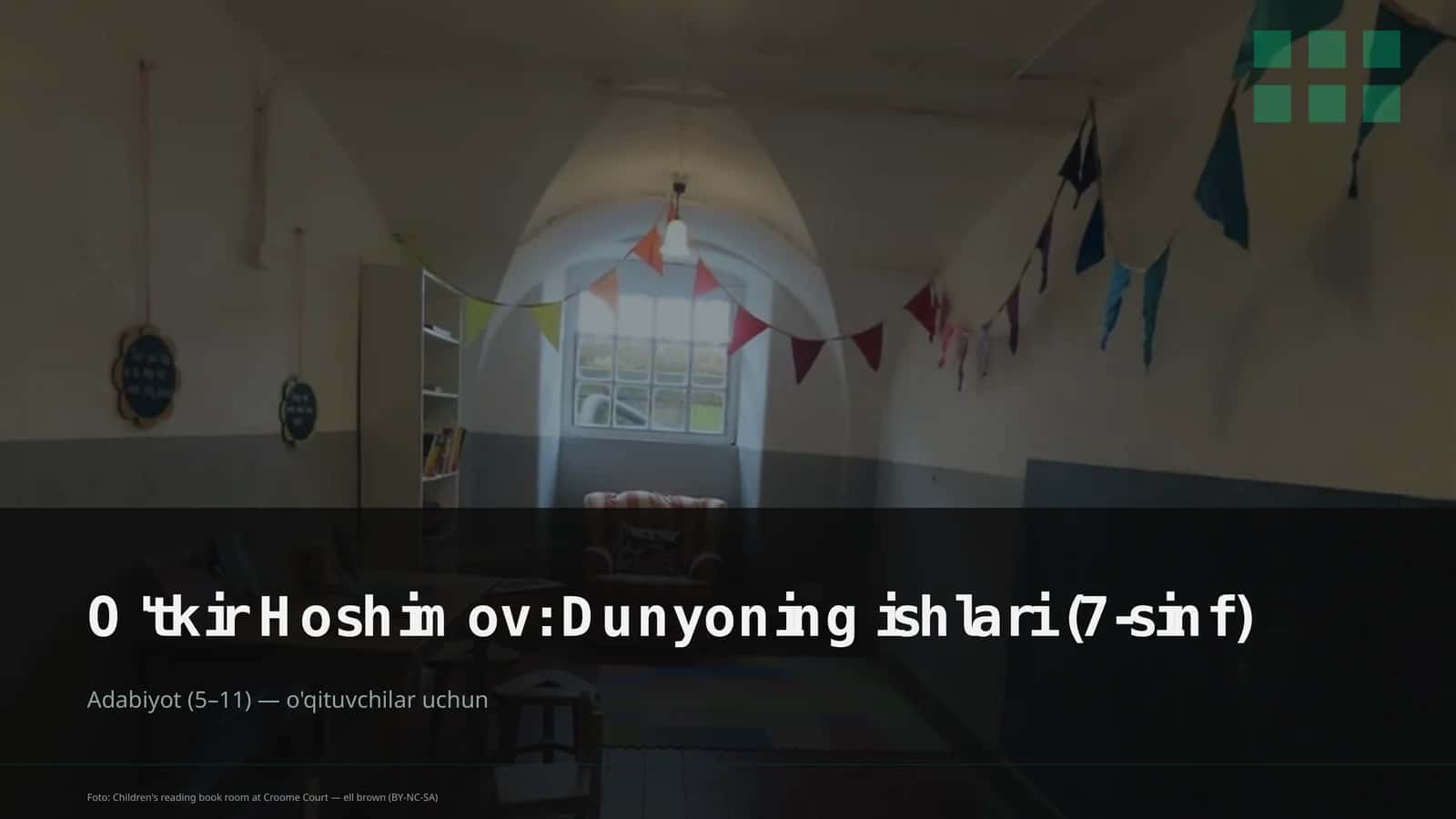 O'tkir Hoshimov: Dunyoning ishlari (7-sinf) 1