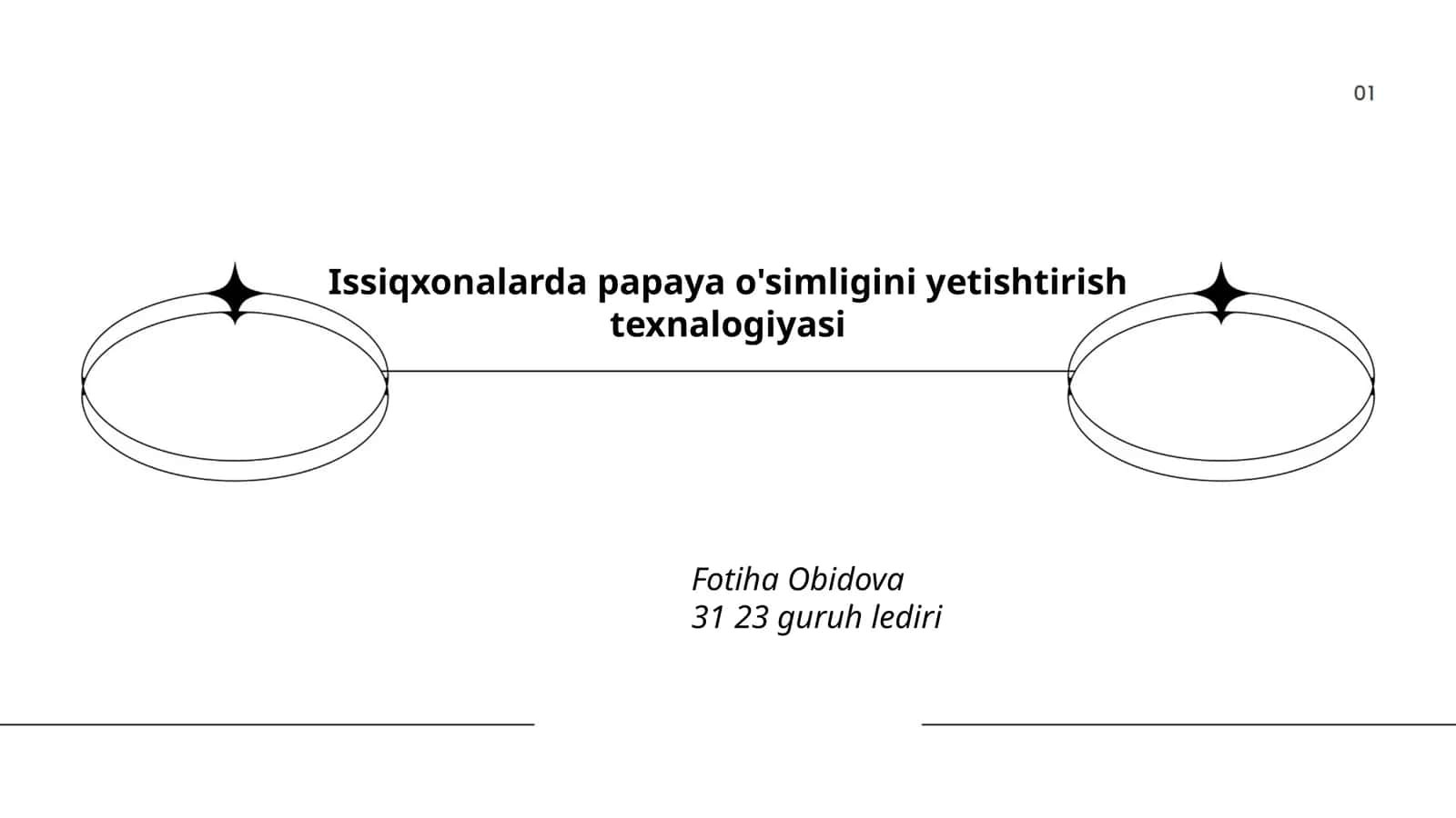 Fotiha Obidova - Issiqxonalarda papaya o'simligini yetishtirish texnalogiyasi 1