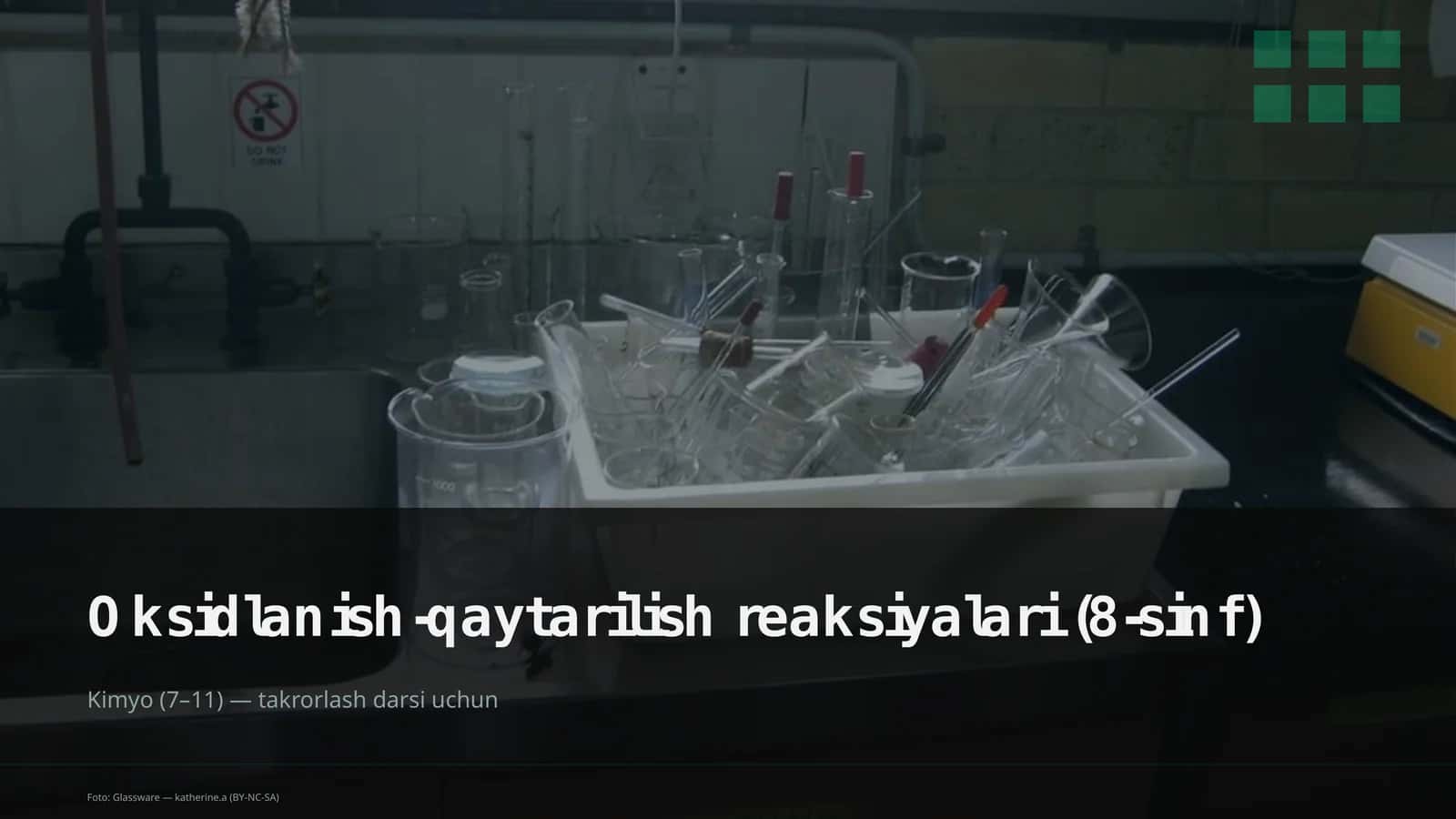 Oksidlanish-qaytarilish reaksiyalari (8-sinf) 1