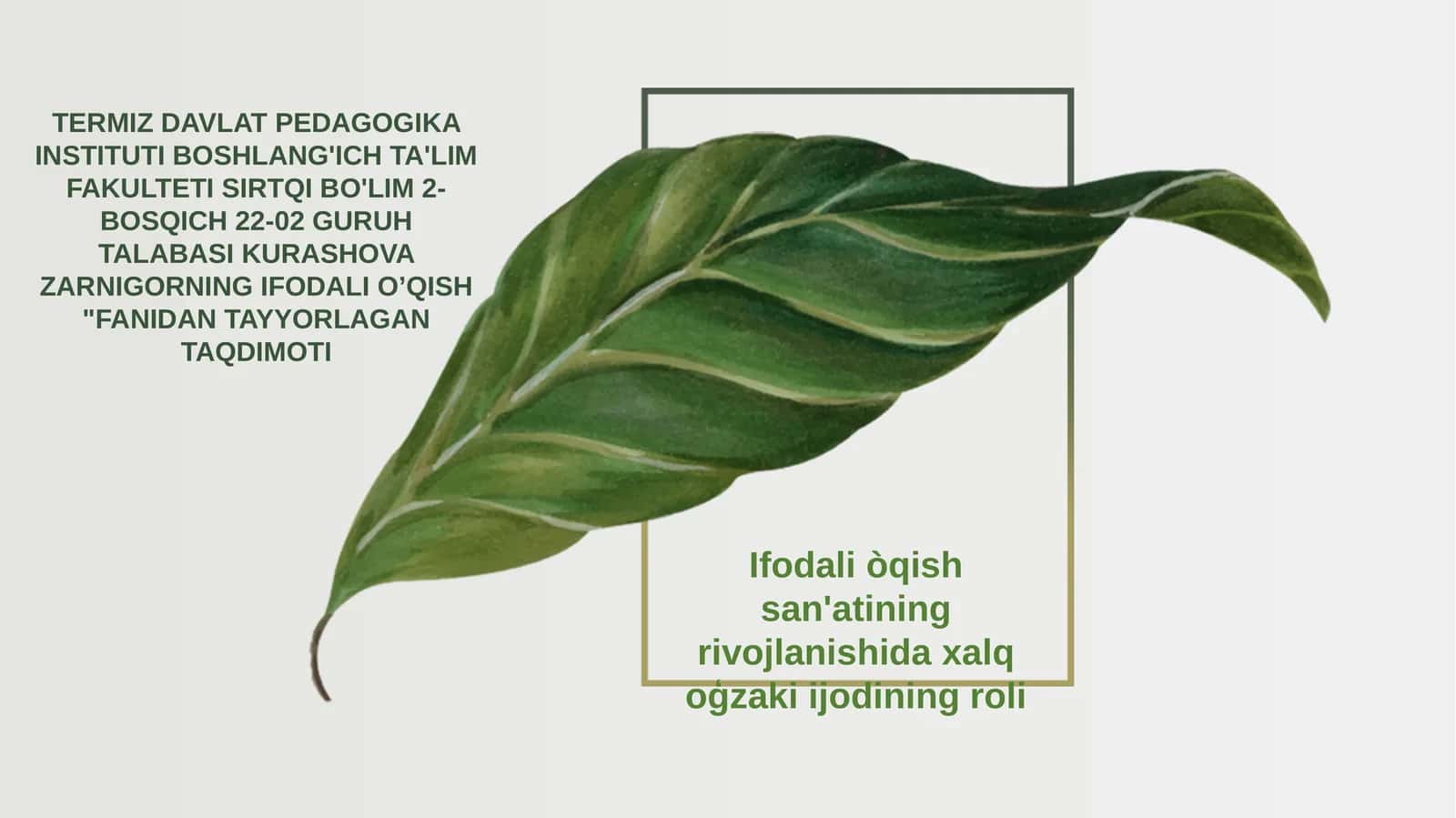 Ifodali òqish san'ati 1