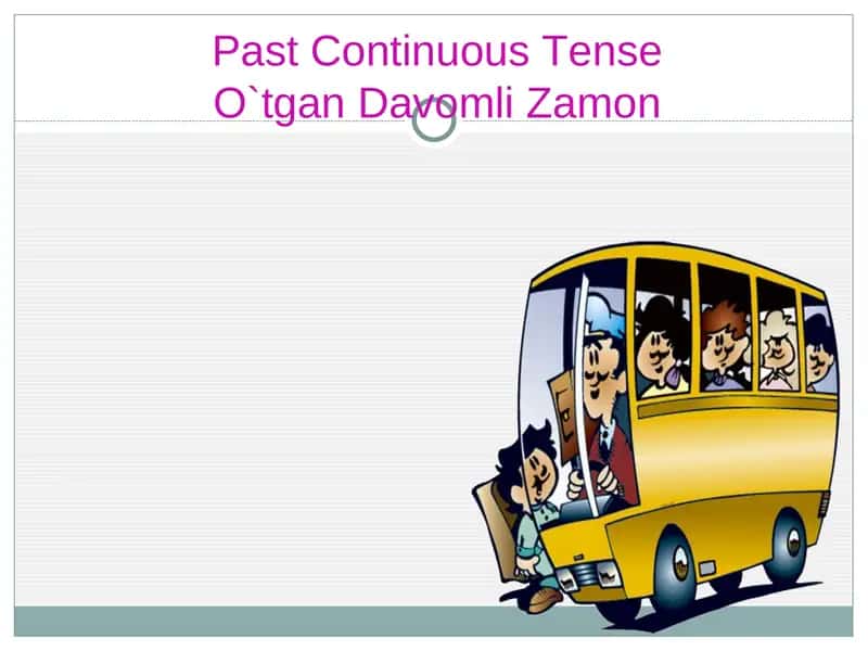 O'tgan Davomli Zamon 1