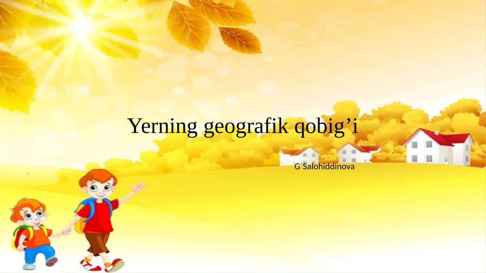 Yerning geografik qobigʼi 1