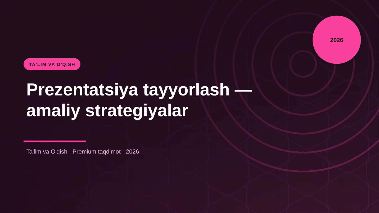 Prezentatsiya tayyorlash — amaliy strategiyalar 1