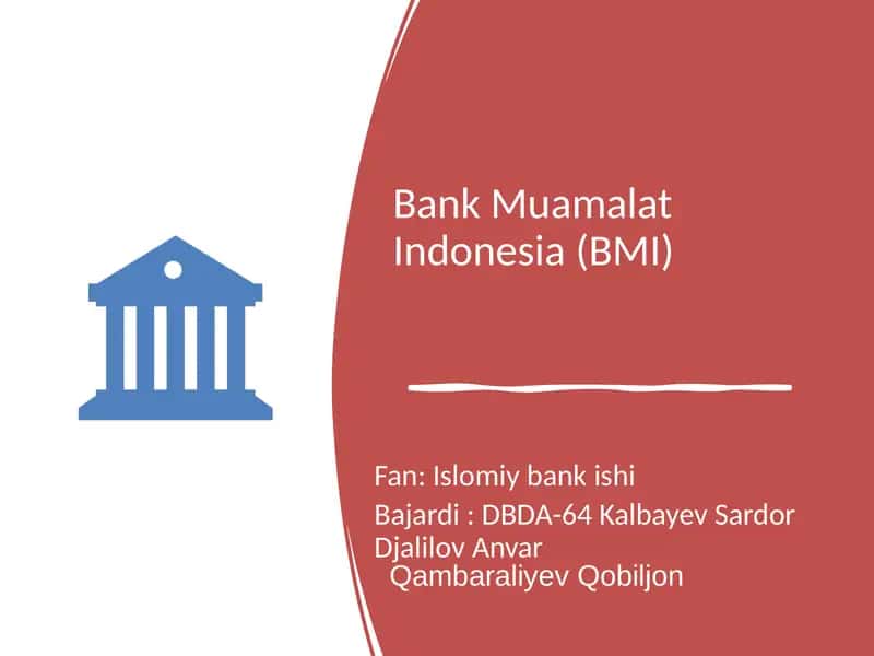 Bank Muamalat Indonesia (BMI) 1
