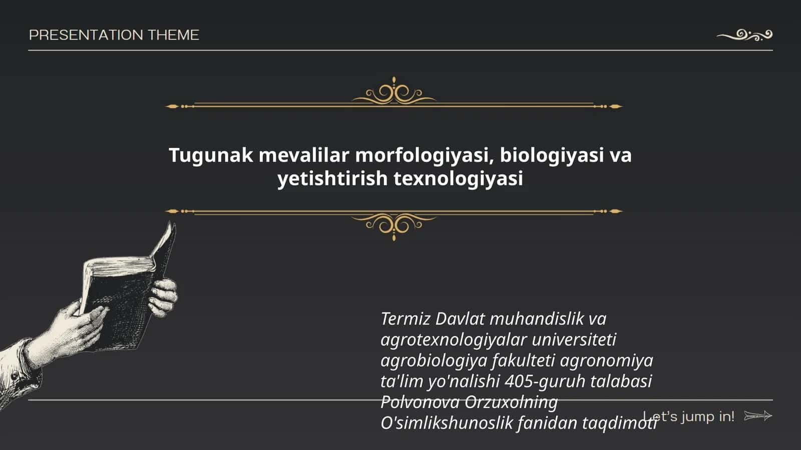 Tugunak mevalilar morfologiyasi, biologiyasi va yetishtirish texnologiyasi 1