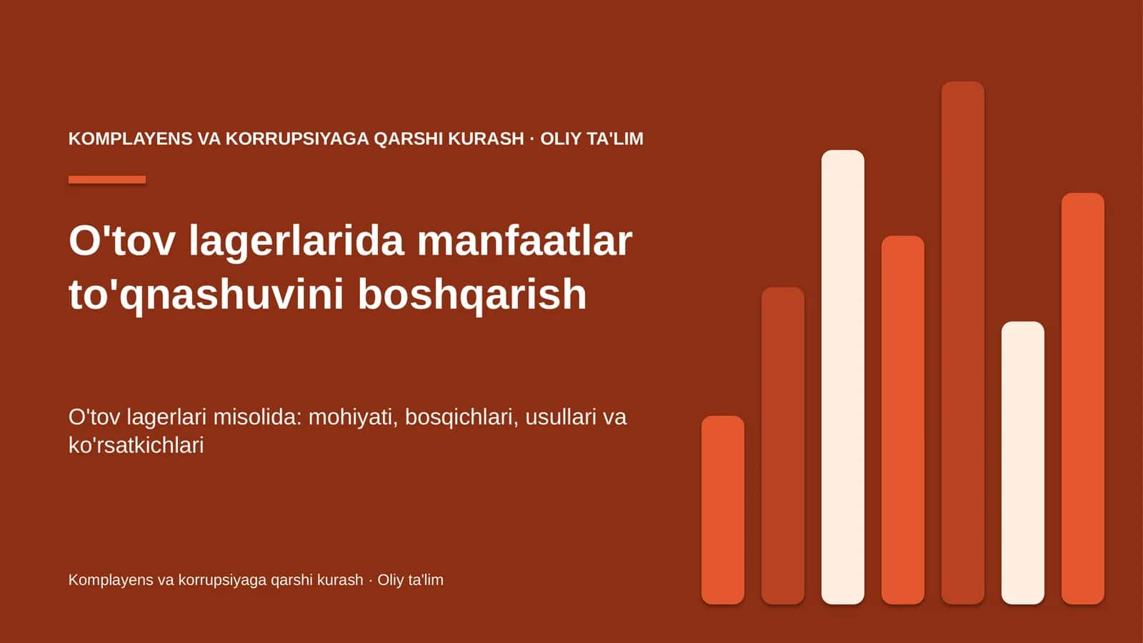 o'tov lagerlarida manfaatlar to'qnashuvini boshqarish 8257 1