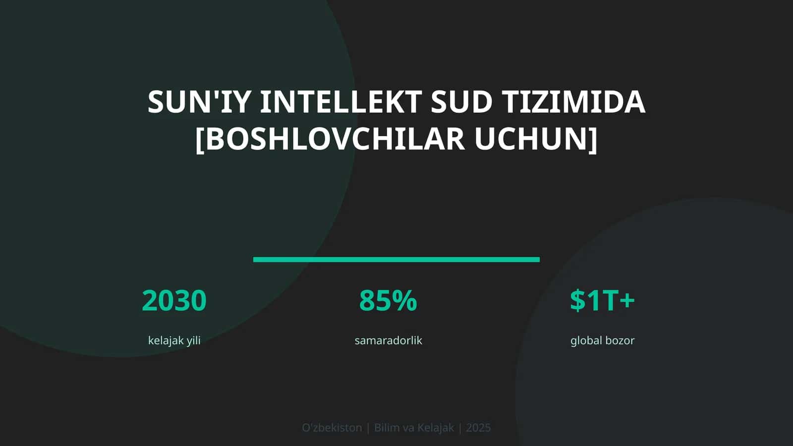 Sun'iy intellekt sud tizimida [boshlovchilar uchun] 1