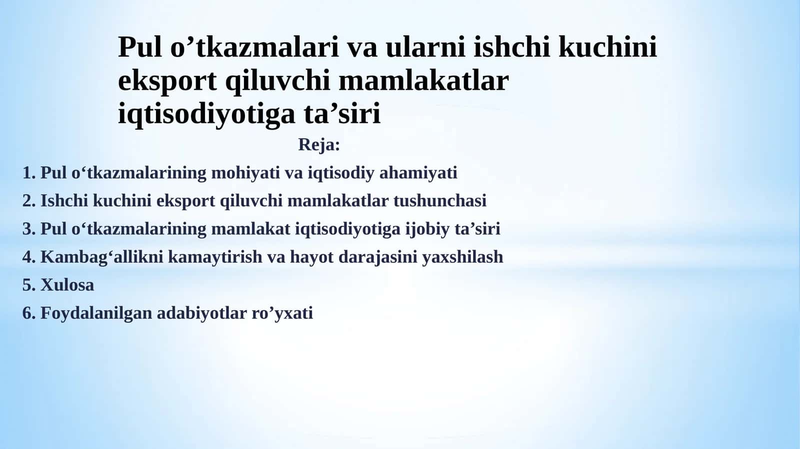 Pulo‘tkazmalarining mohiyati va iqtisodiyahamiyati 1