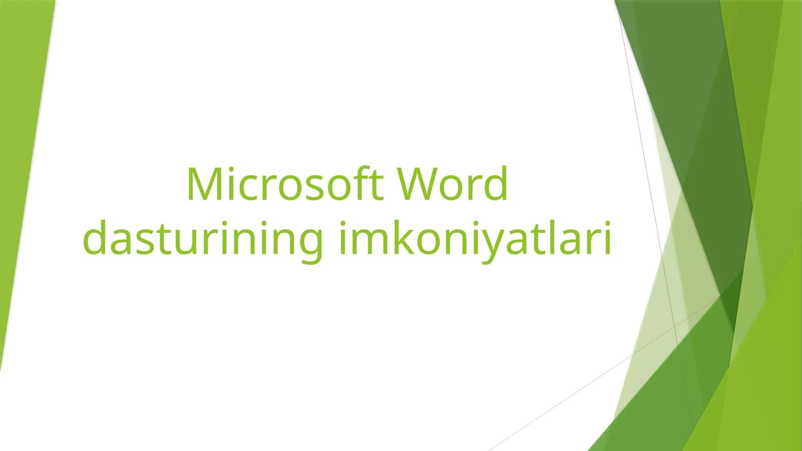 Microsoft Worddasturiningimkoniyatlari 1