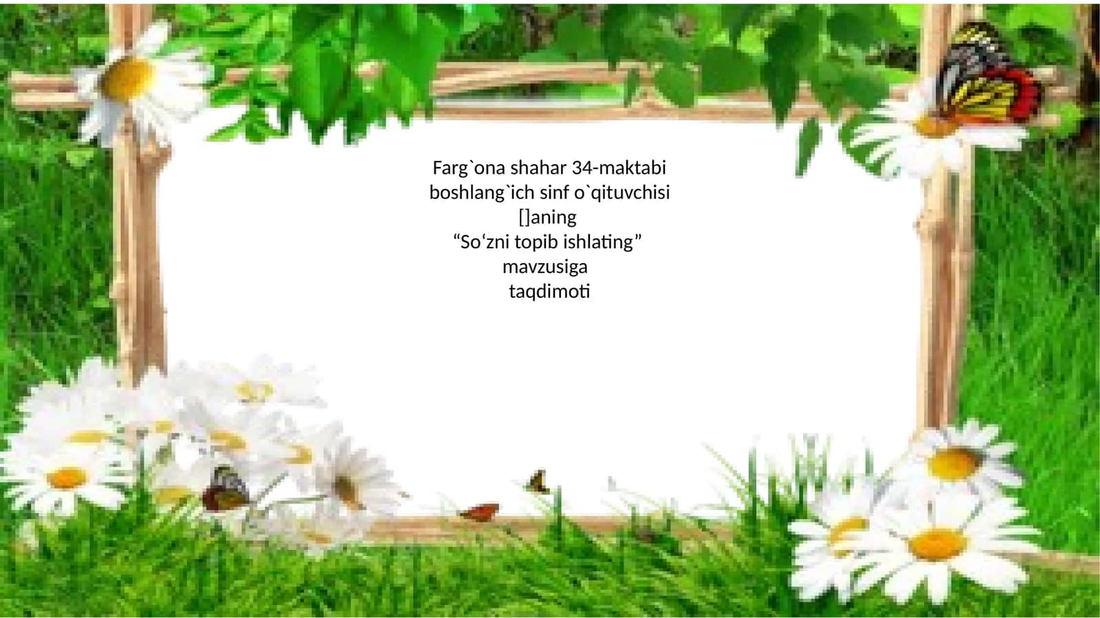 “So‘zni topib ishlating” taqdimoti 1
