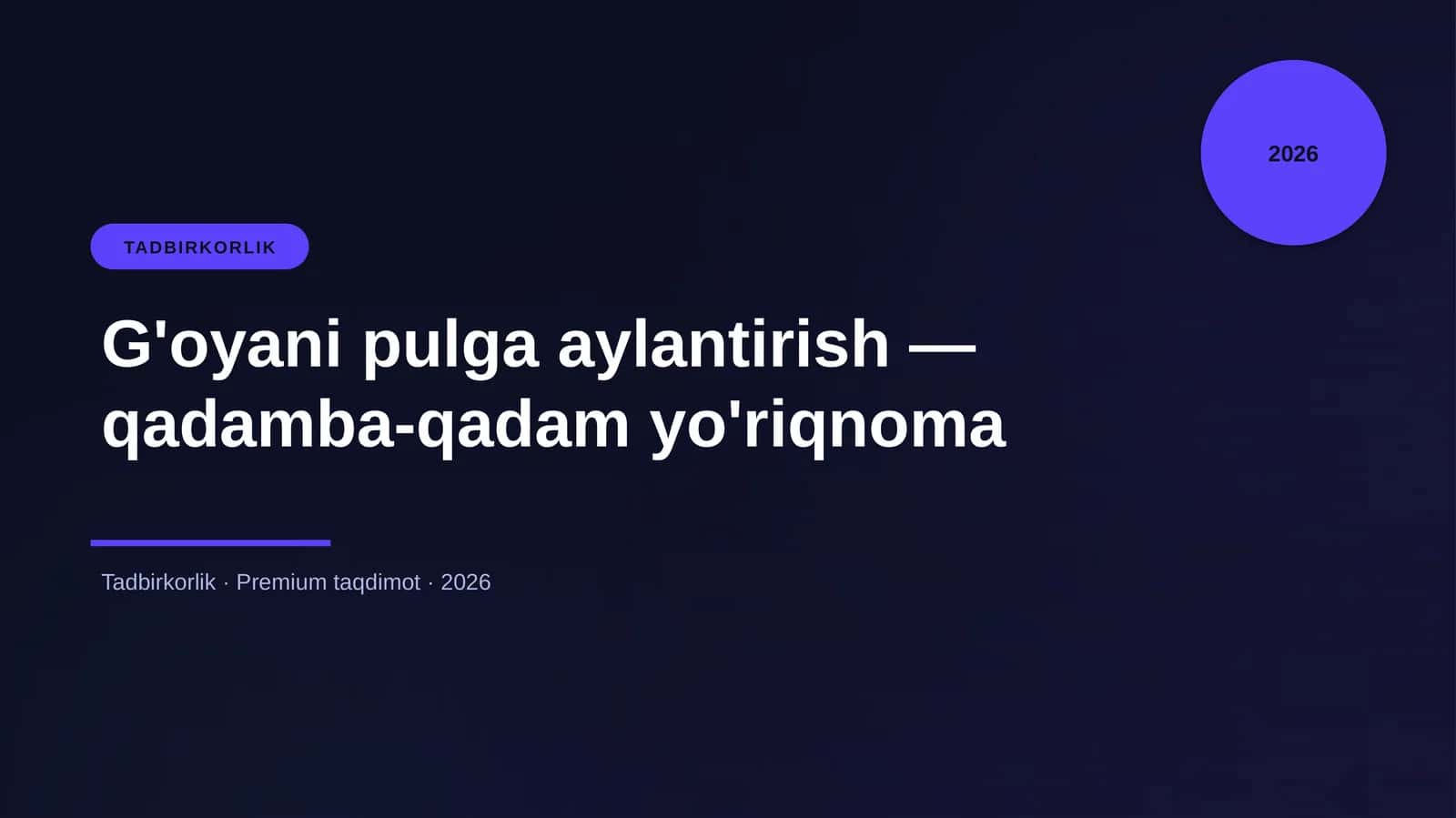 G'oyani pulga aylantirish — qadamba-qadam yo'riqnoma 1