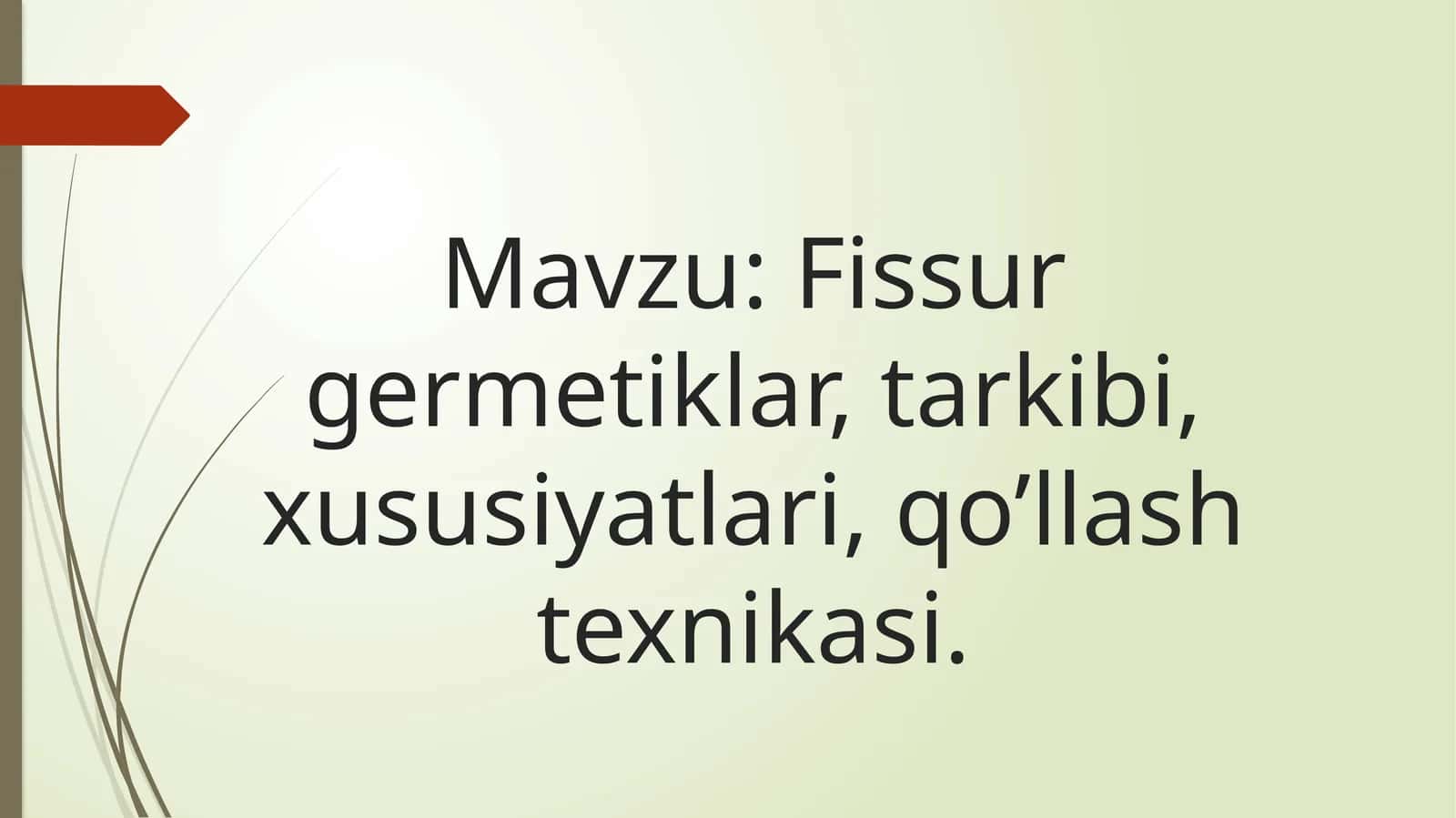 Fissur germetiklar 1