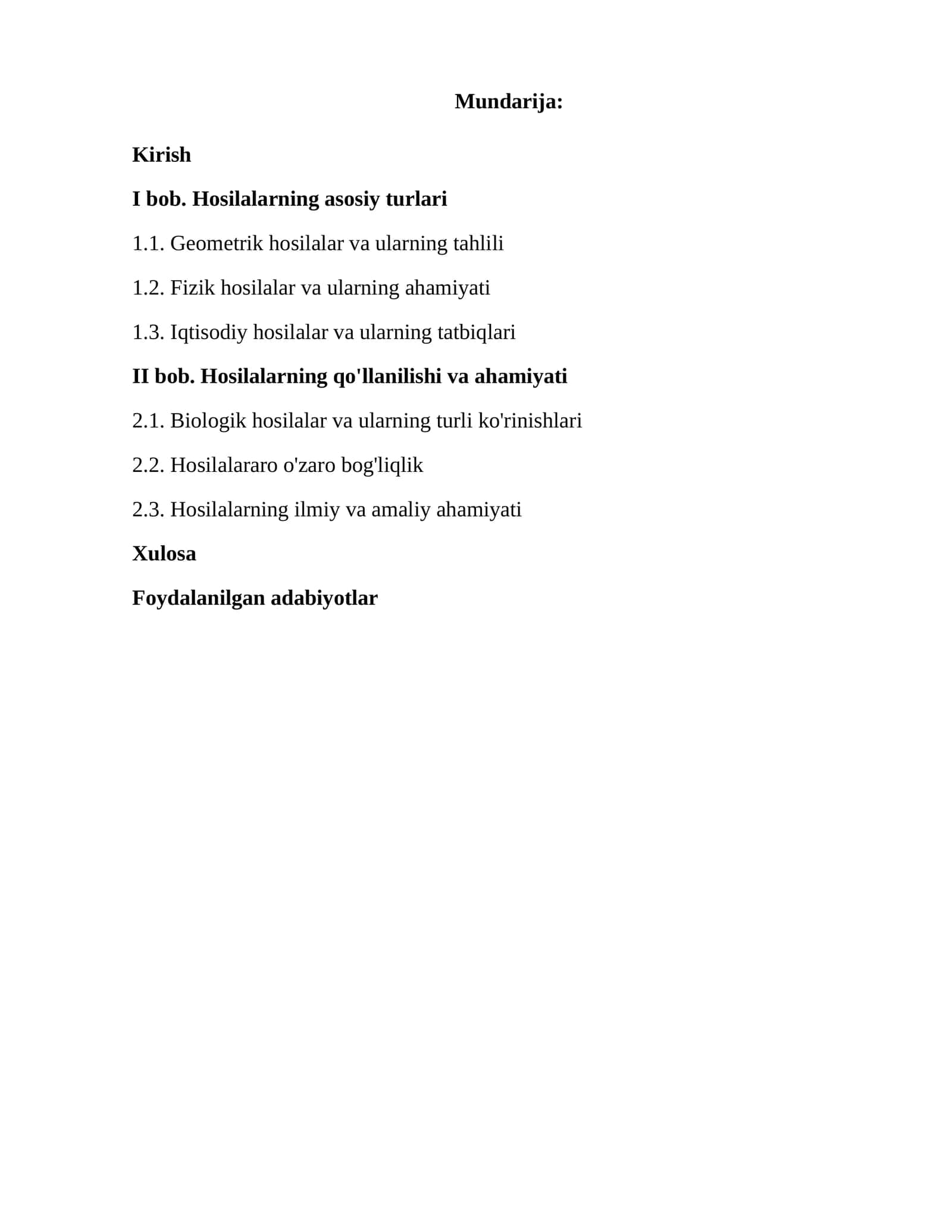 Hosila matematikada 1