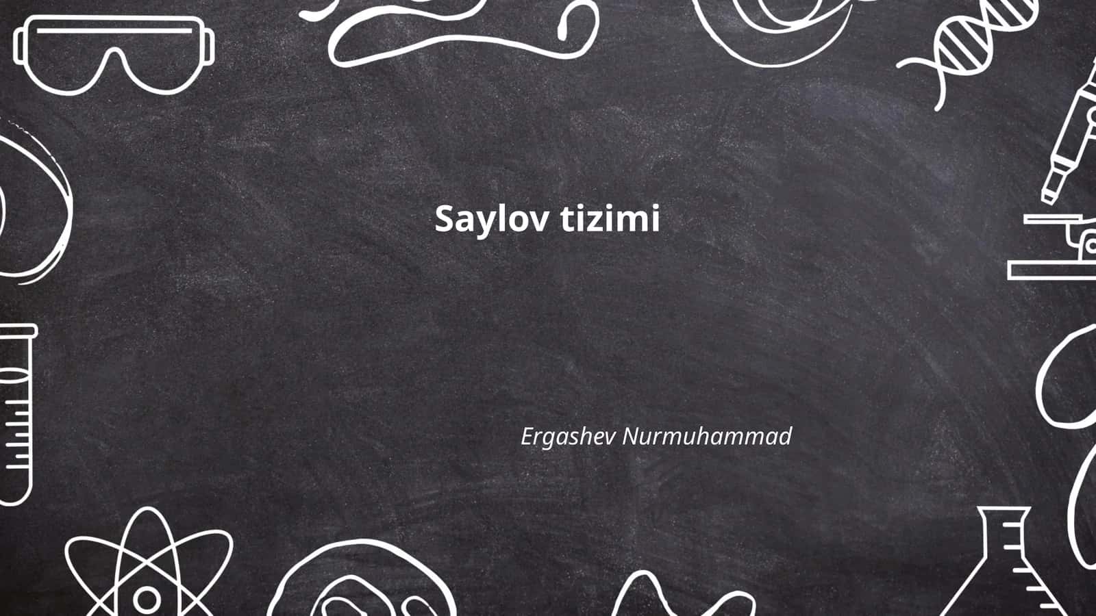 Saylov tizimi 1