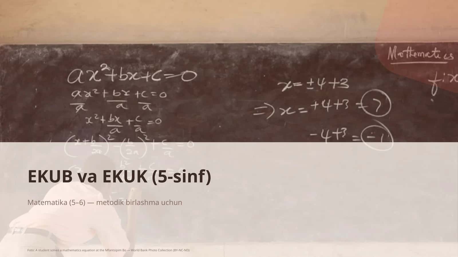 EKUB va EKUK (5-sinf) 1