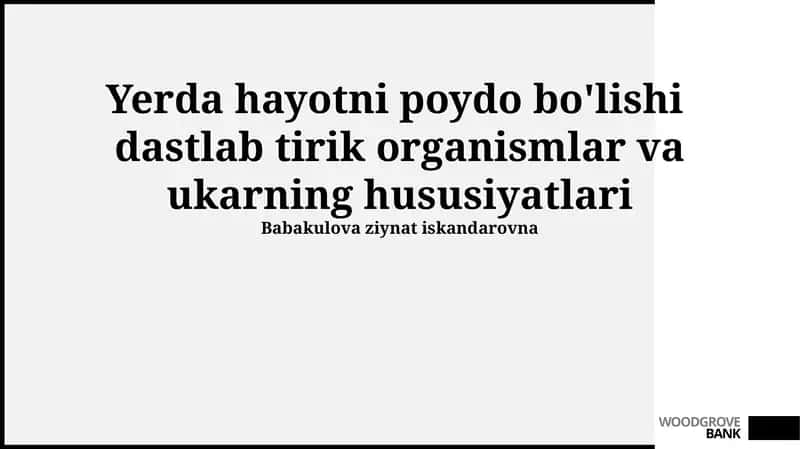 Miller-Yuriy tajribasi va uning ahamiyati 1