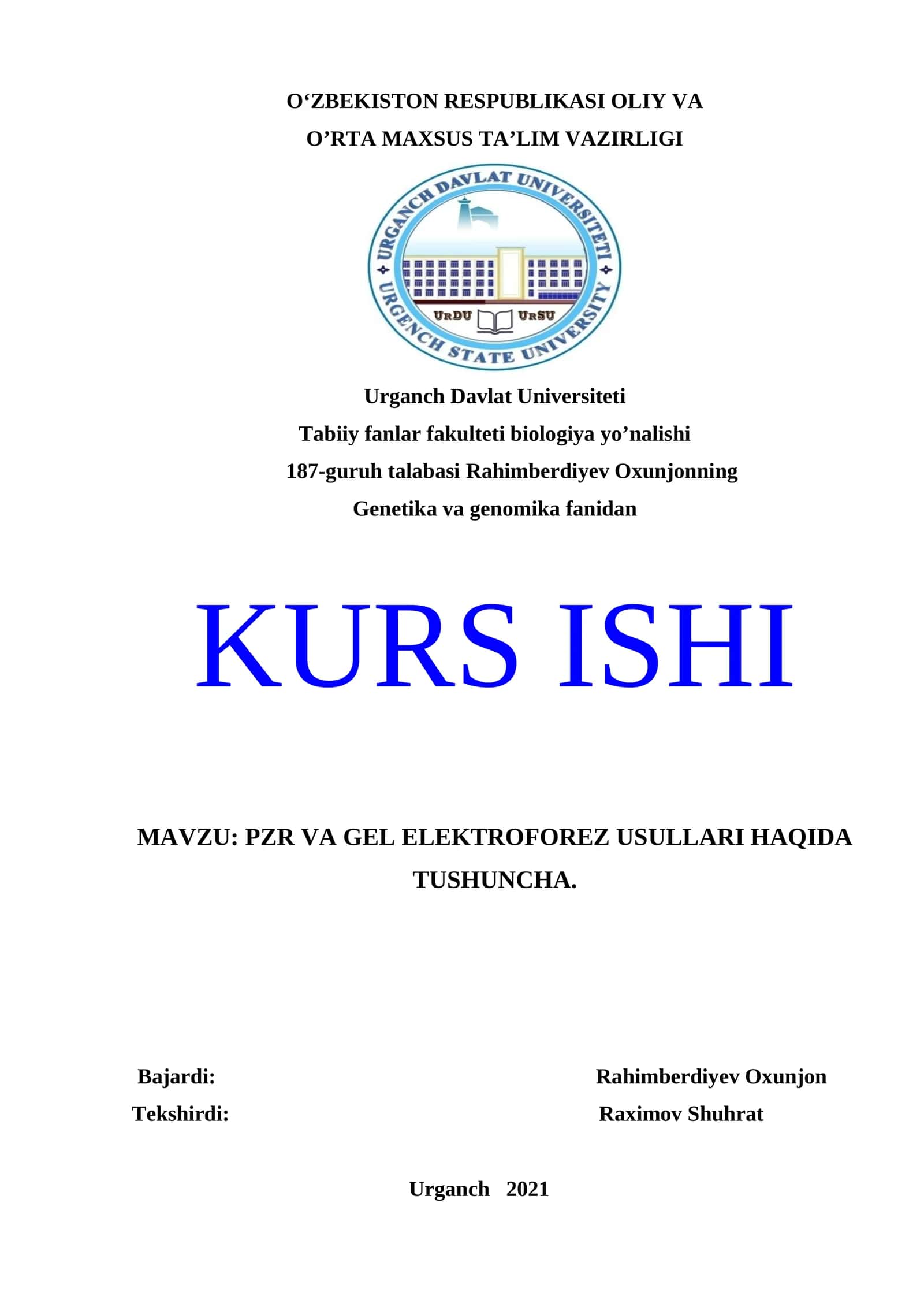 PZR VA GEL ELEKTROFOREZ USULLARI 1