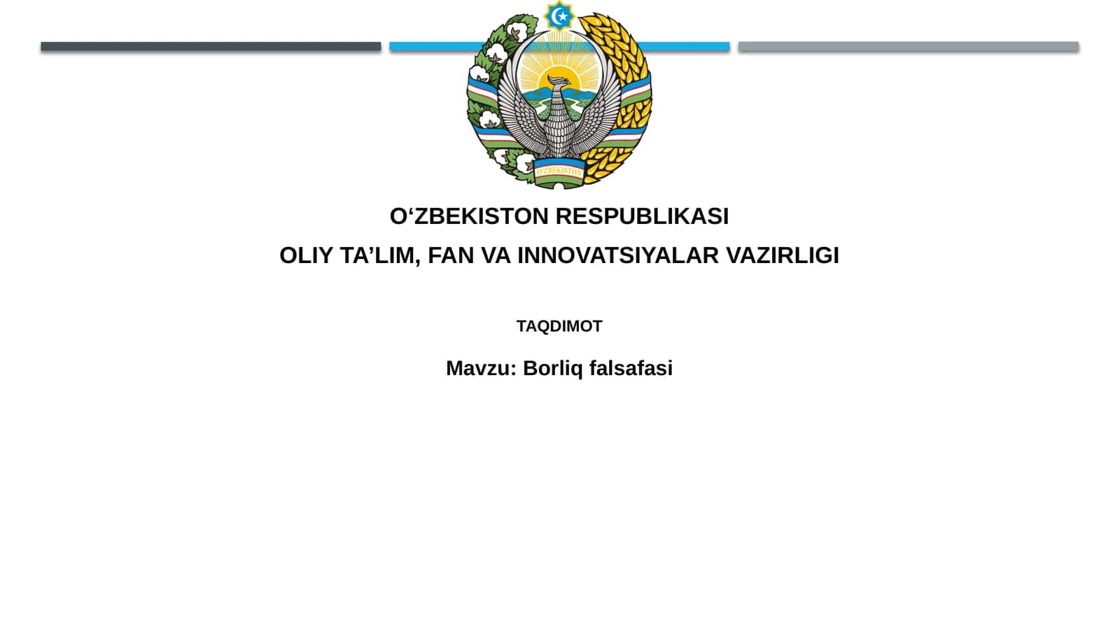 Borliqfalsafasi 1