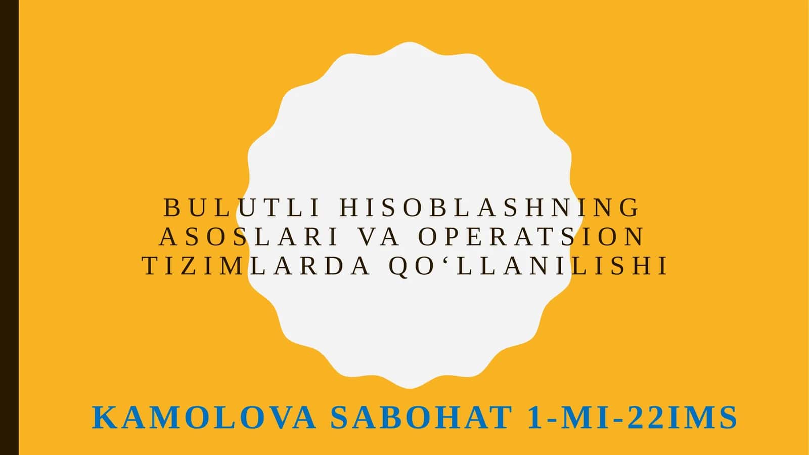 Bulutlihisoblashningasoslarivaoperatsiontizimlardaqo‘llanilishi 1