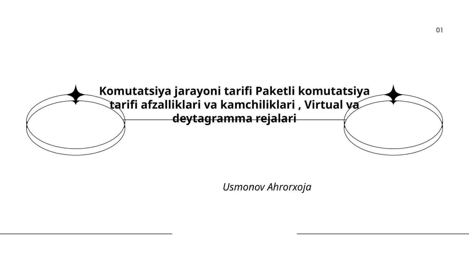 Komutatsiya jarayoni tarifi Paketli komutatsiya tarifi afzalliklari va kamchiliklari, Virtual va deytagramma rejalari 1