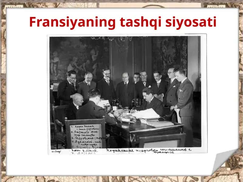 Fransiyaning tashqi siyosati 1