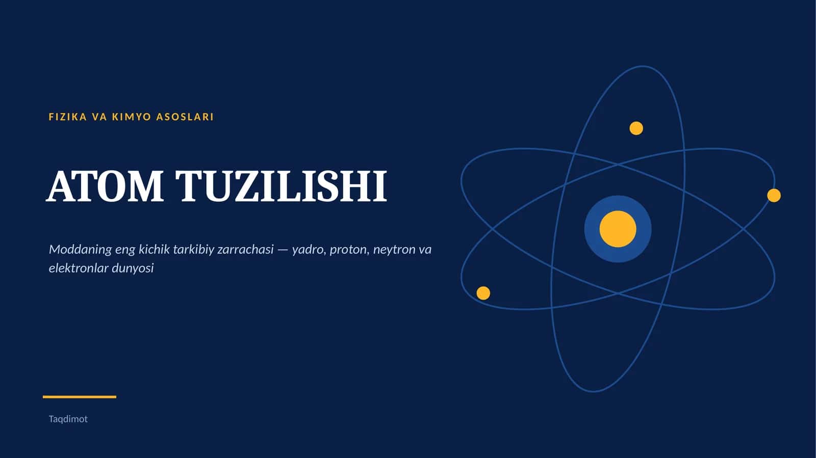 Atom tuzilishi 1