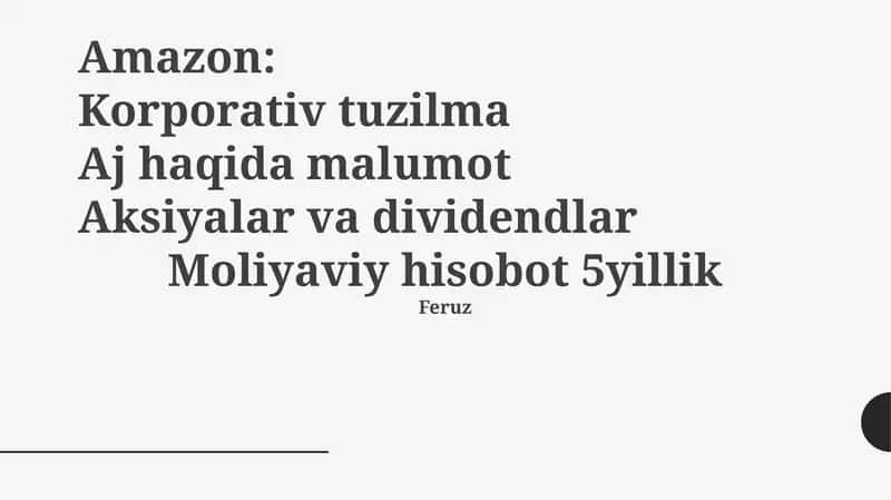 Korporativ tuzilma 1