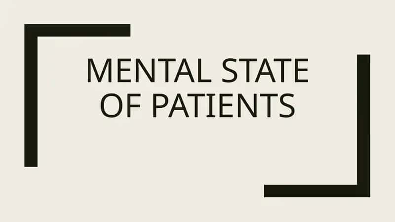 mental state of patients 1