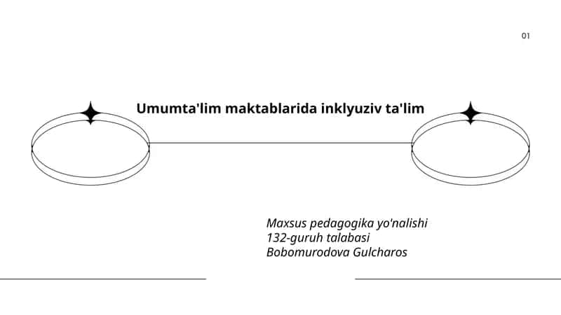 Umumta'lim maktablarida inklyuziv ta'lim Maxsus pedagogika yo'nalishi 1