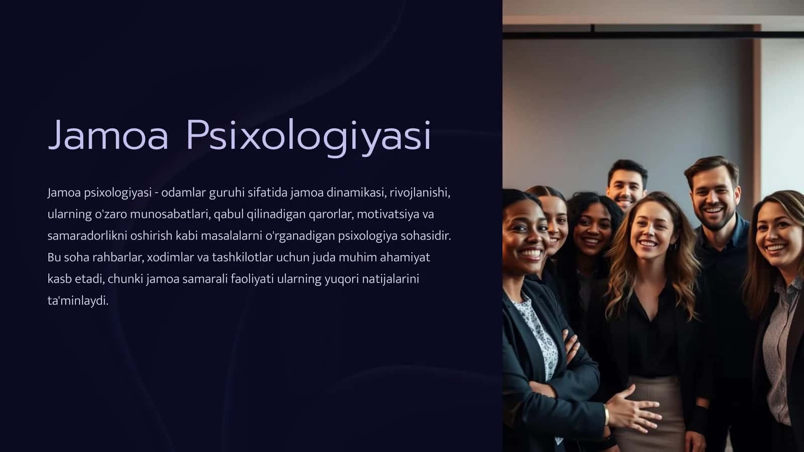 Jamoa Psixologiyasi 1