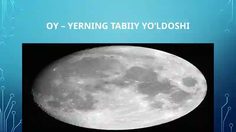 OY – YERNING TABIIY YO‘LDOSHI