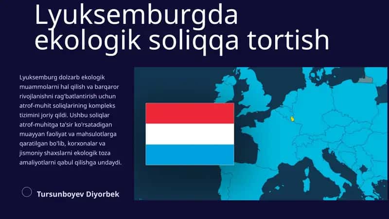 Lyuksemburgda ekologik soliqqa tortish 1