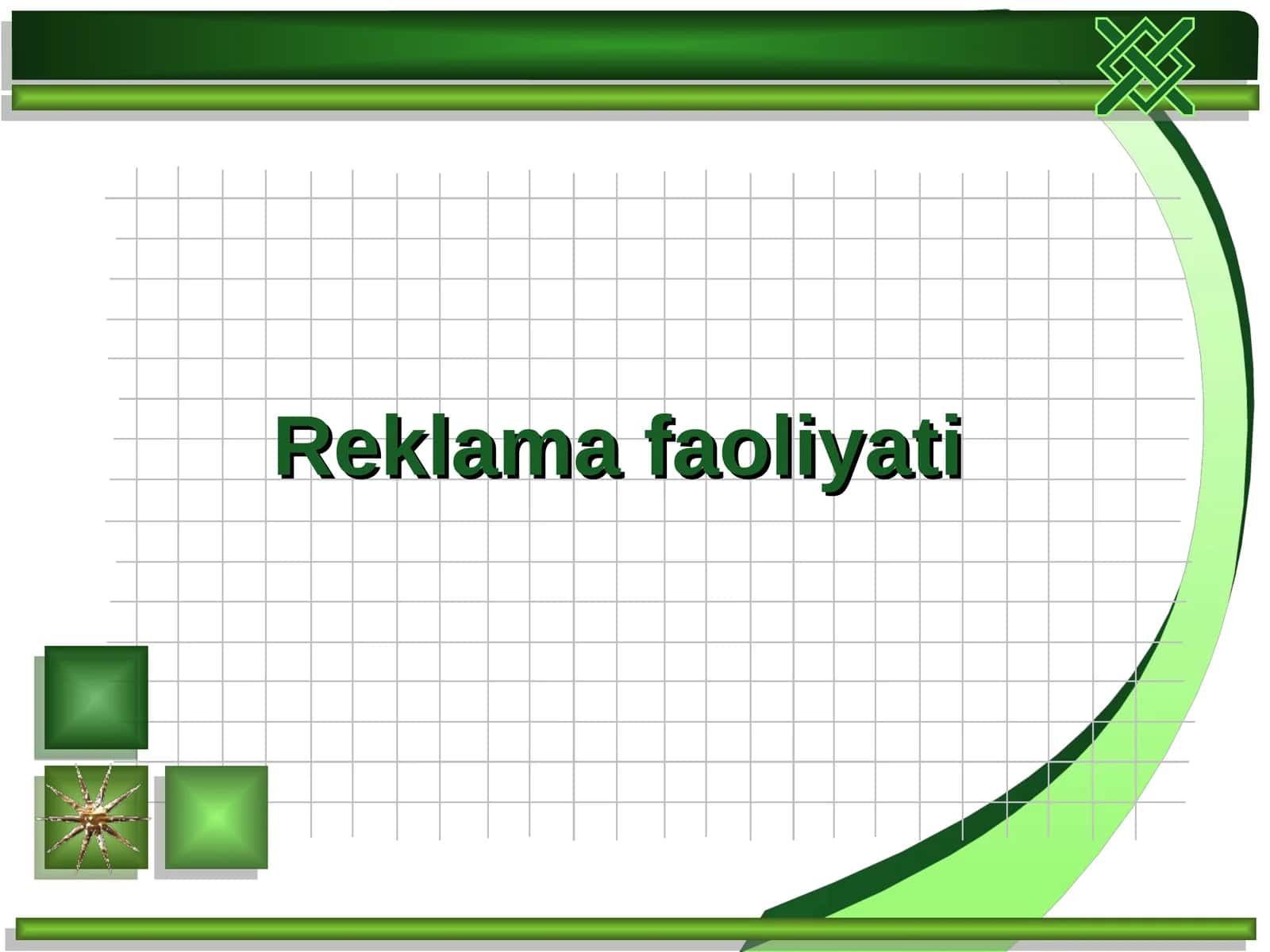 Reklama faoliyati 1