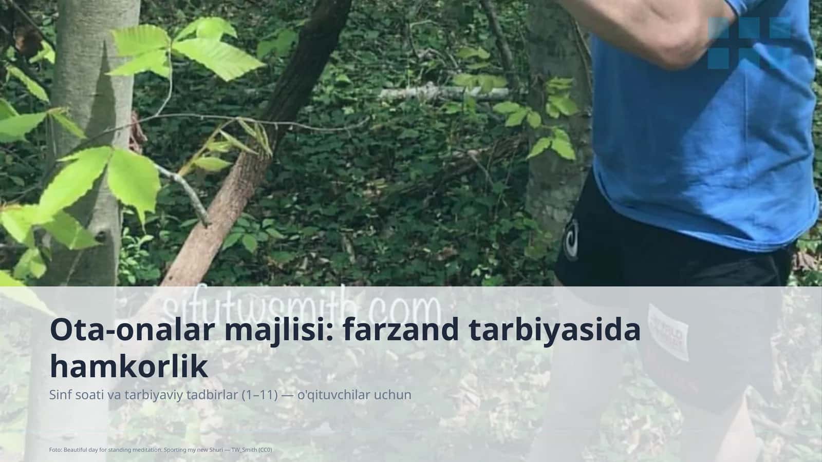 Sinf soati va tarbiyaviy tadbirlar (1–11) 1