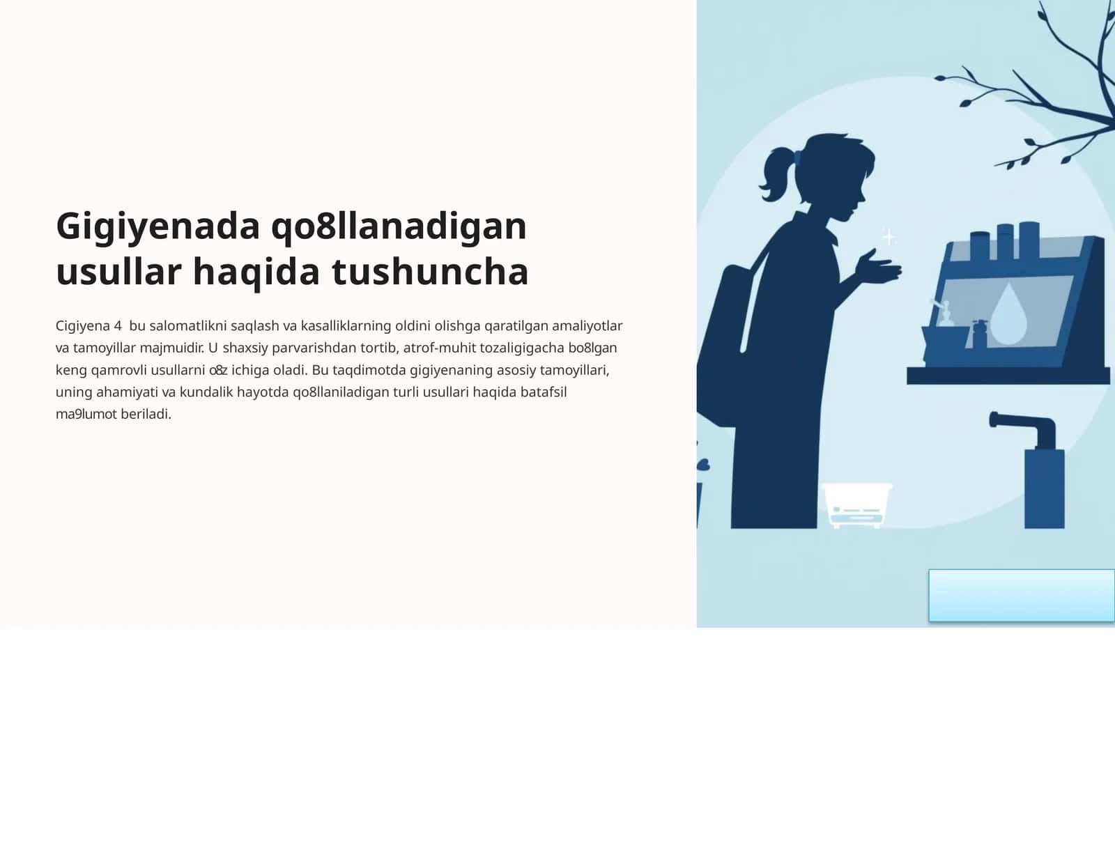 Gigiyena-dafo8llanadigan usullar haqida 1